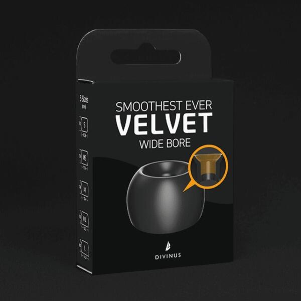 Divinus Velvet Wide Bore Ear Tips