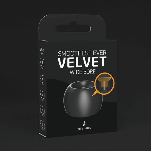 Divinus Velvet Wide Bore Ear Tips