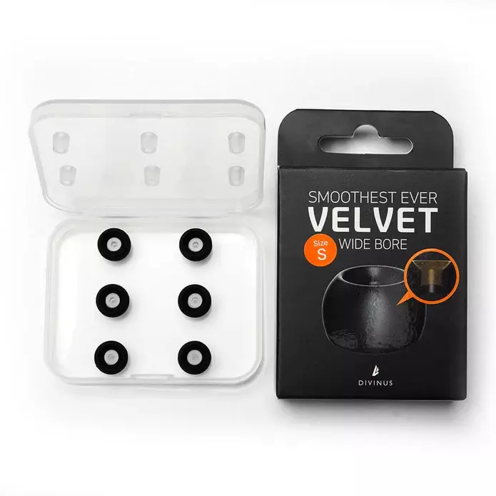 Divinus Velvet Wide Bore Ear Tips