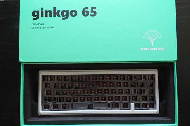 Ginkgo65 Keyboard Kit (Used, E-white x Copper)